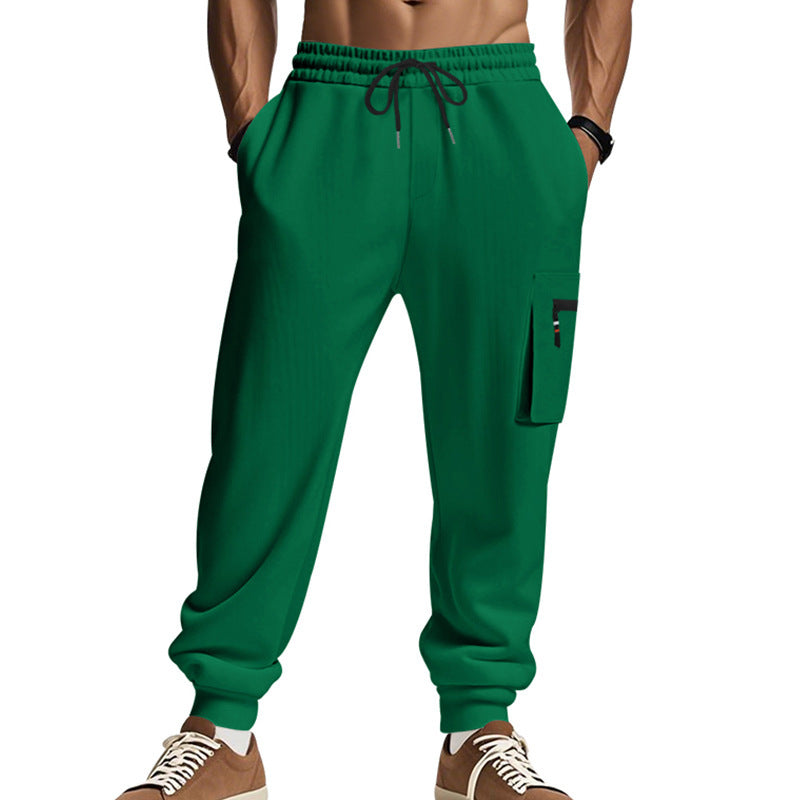 Men's sporty jogging trousers with practical side pockets and adjustable waistband Skorter