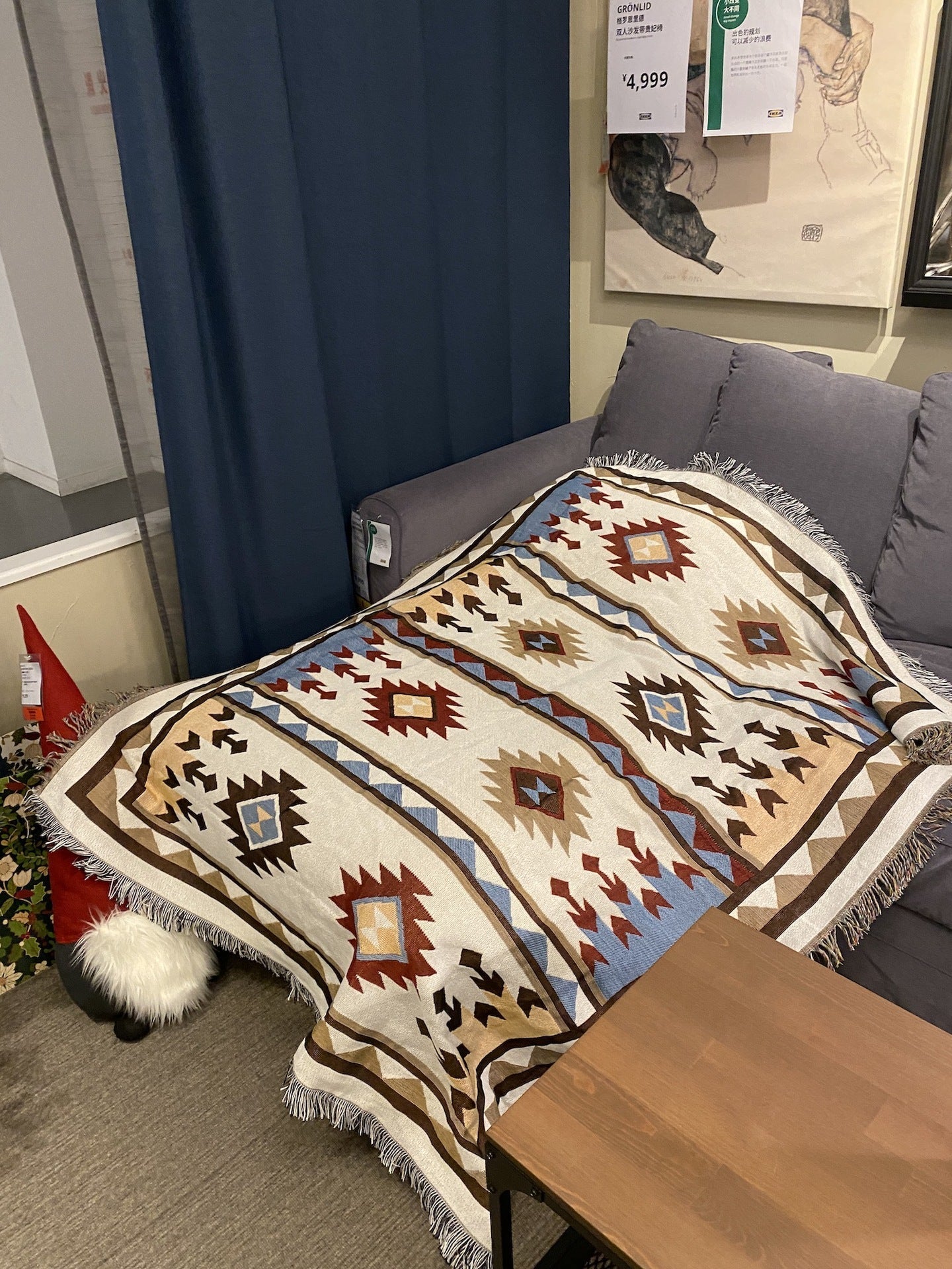 Skorter | National Style woven Casual Blanket Fabric Blanket Cover Blanket
