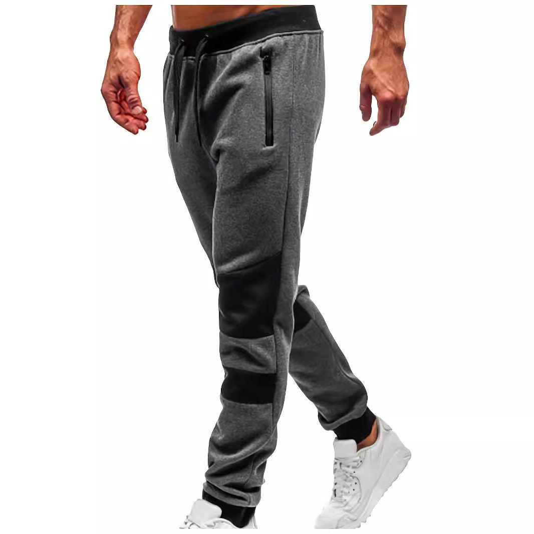 Men's stylish leisure jogging pants with breathable inserts and practical drawstring Skorter