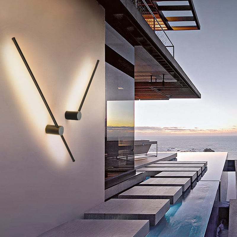 Skorter | LED Outdoor Wall Light Fixture - Waterproof Luminous Line Design for Patios, Gardens & Walkways