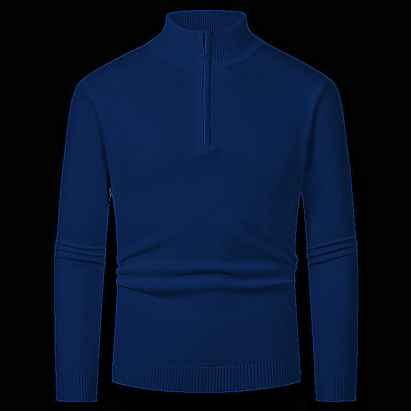 Men's pullover with high collar and zipper Skorter