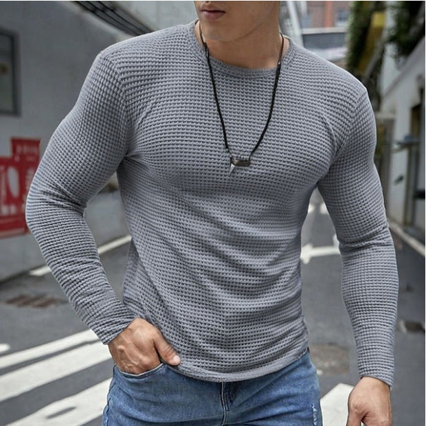 Men's versatile long-sleeve shirt in structured design Skorter
