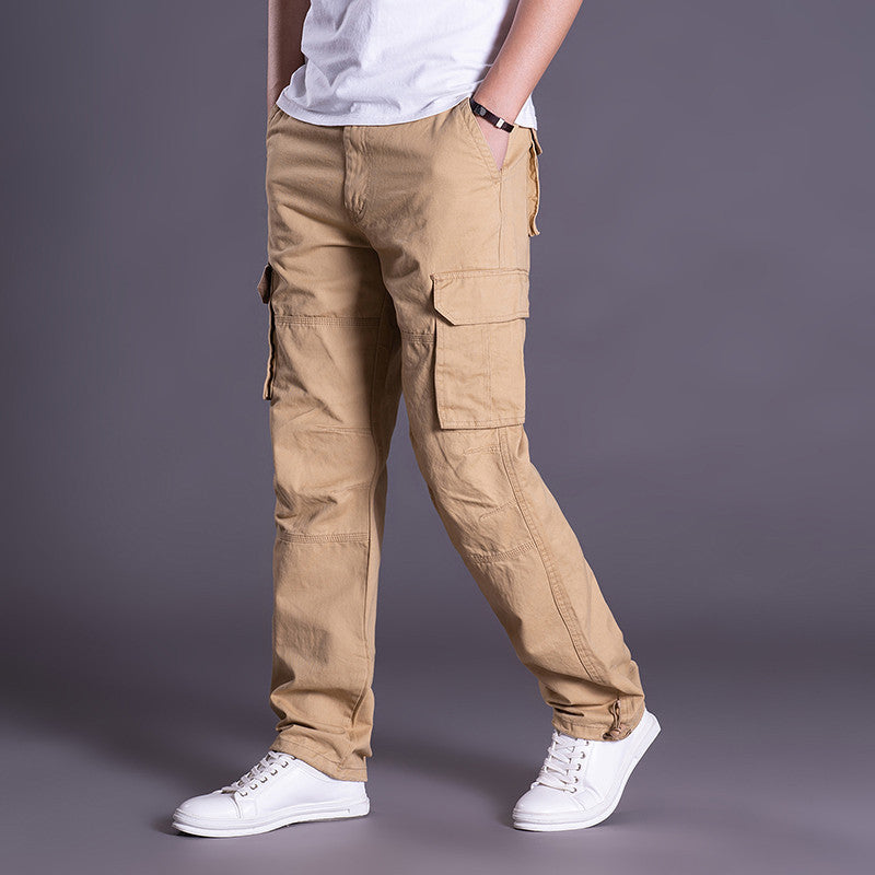 Herr cargobyxor med många fickor Skorter