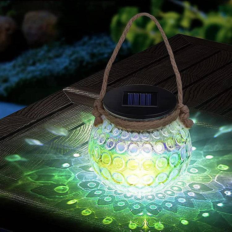 Skorter | Solar broken glass bottle LED outdoor decorative hanging light