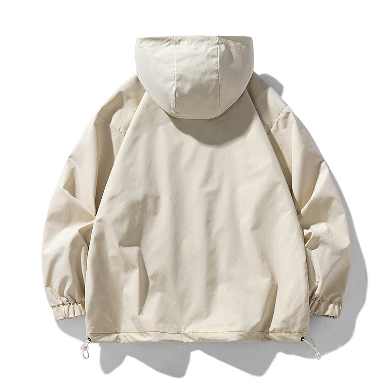 Men's windproof practical outdoor jacket with adjustable hood and large pockets Skorter