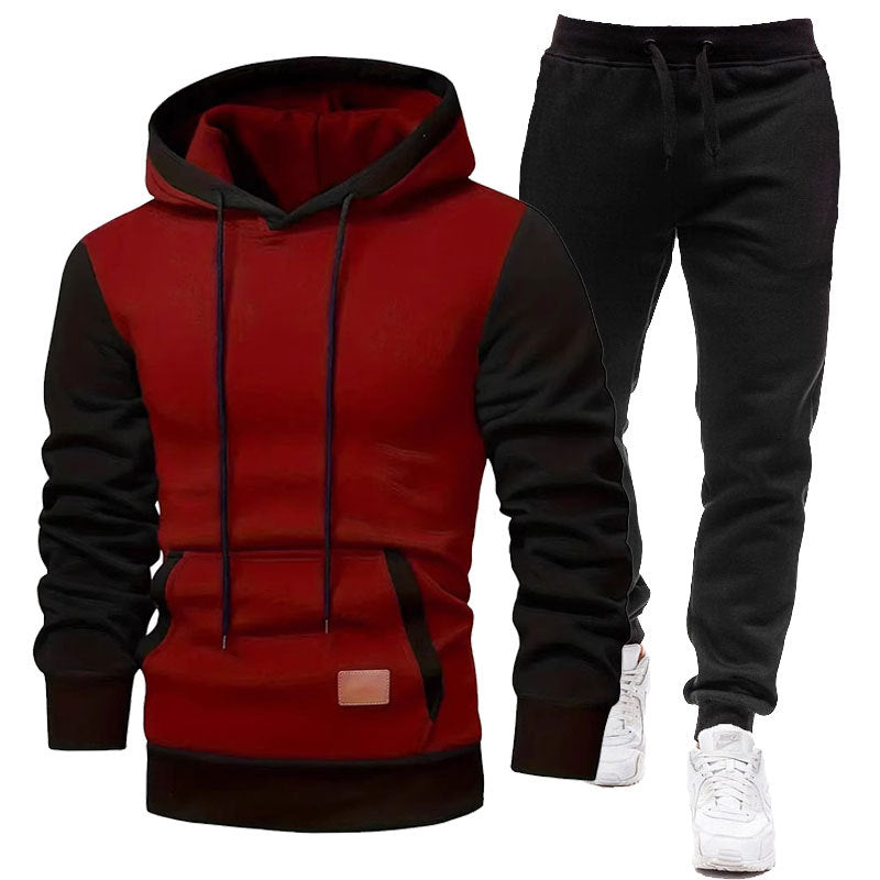 Men's Sporty Hoodie and Jogging Pants Set Skorter