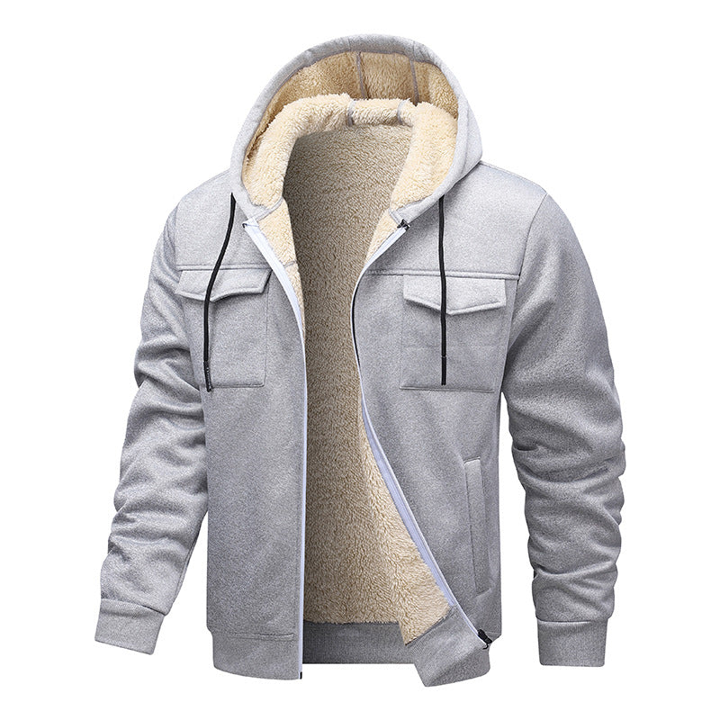 Men's Sweat Jacket with Soft Inner Lining Skorter