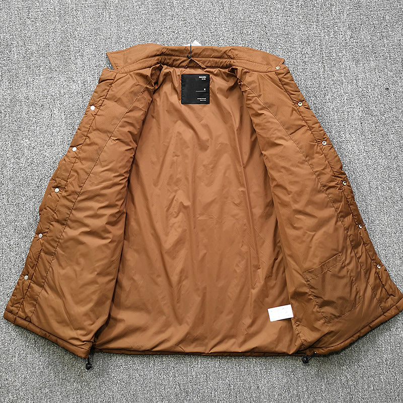 Men's quilted overshirt jacket with practical flap pockets and sturdy collar Skorter