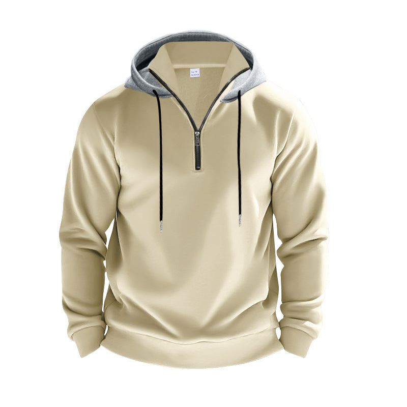 Men's sporty hoodie with half-zip and breathable material Skorter