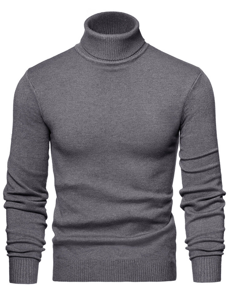 Men Timeless Turtleneck Sweater made of Soft Wool Skorter