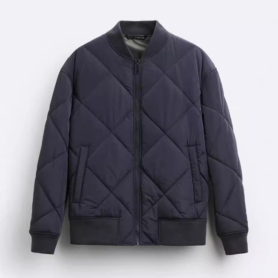 Men's quilted casual jacket with sporty cut and side pockets Skorter