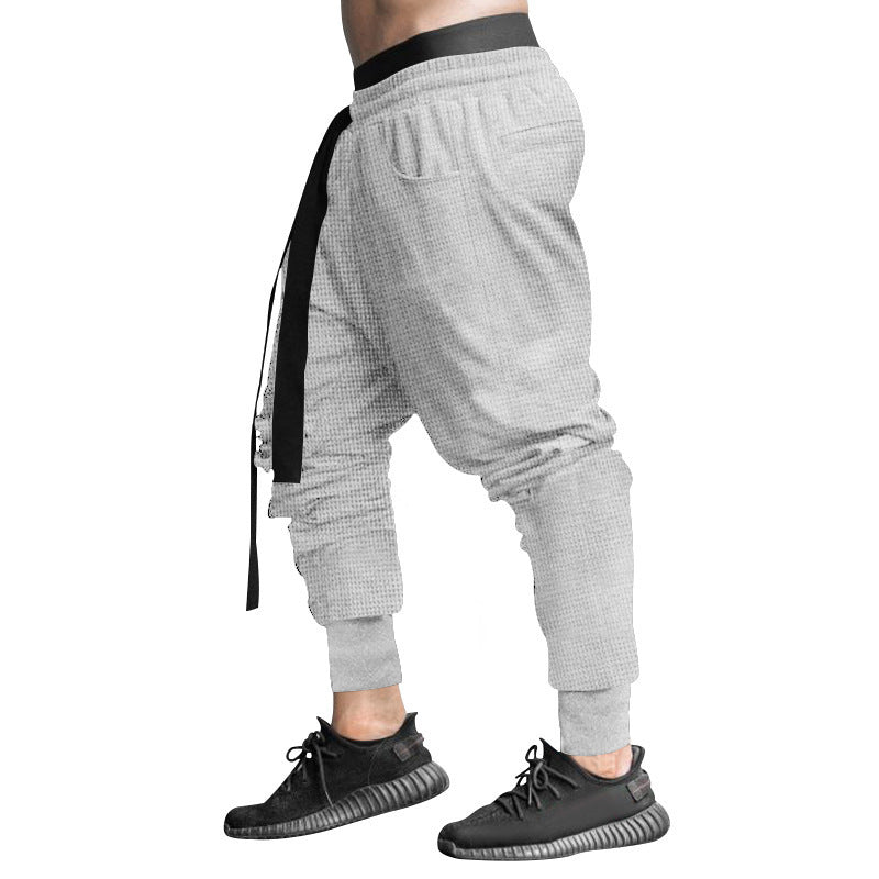 Men's stylish casual pants with elastic waistband and trendy drawstring Skorter