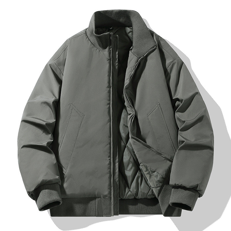Men's Stylish Quilted Jacket with High Collar Skorter