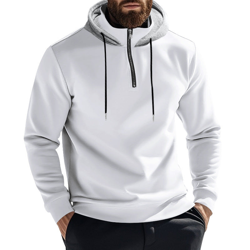 Men's sporty hoodie with half-zip and breathable material Skorter