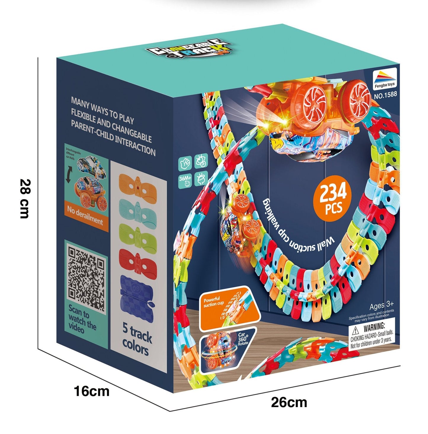 Skorter | Sticky Anti-Gravity Kids Car Track Set