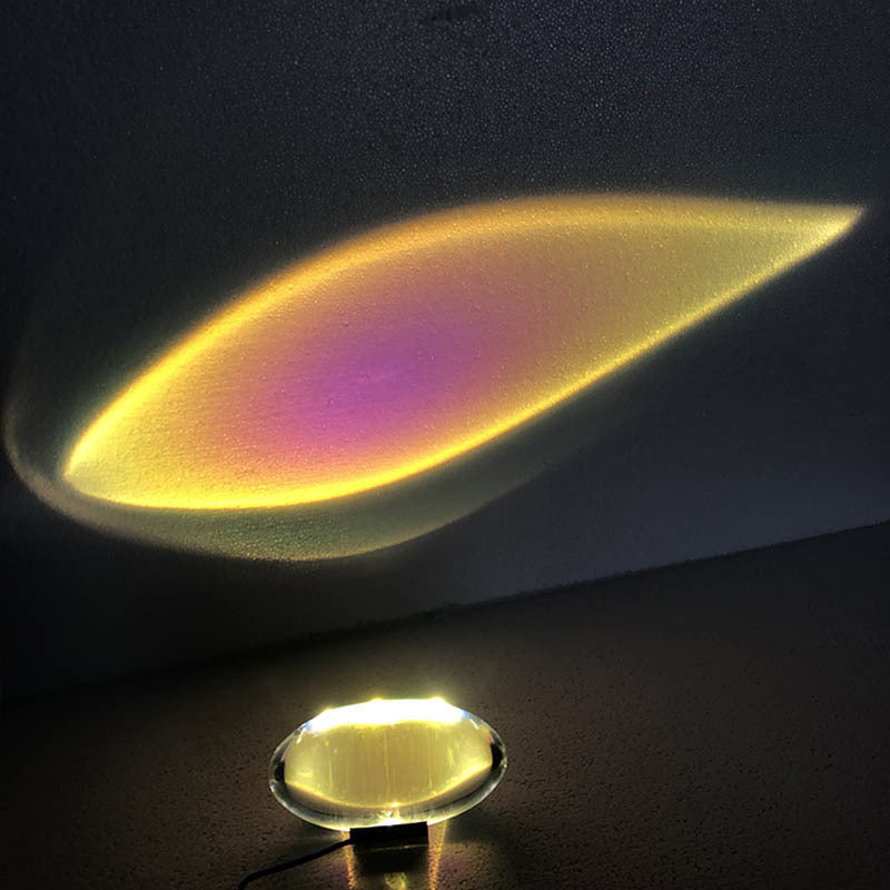 Skorter | Eye of the sky crystal table lamp creative simple exhibition hall living room bedside designer projection lamp atmosphere lamp