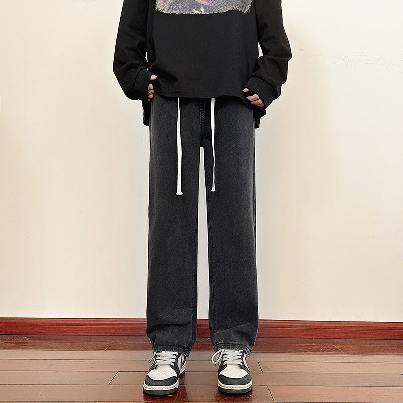 Men's loose Cargo Jeans with elastic waistband and practical pockets Skorter