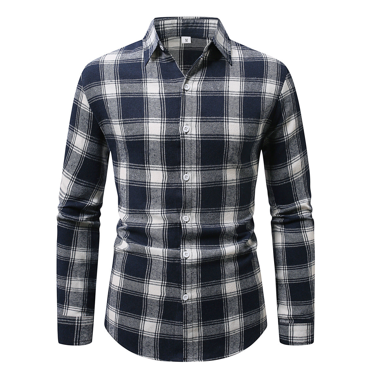 Men's flannel shirt with classic check pattern Skorter