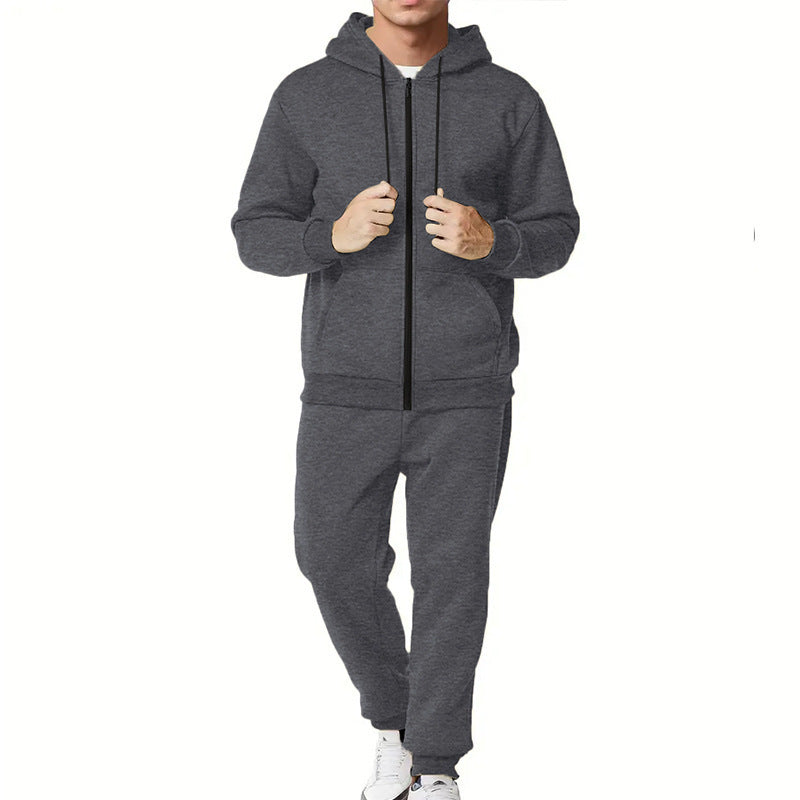 Men's sporty hoodie and jogger set with practical pockets and breathable materials Skorter