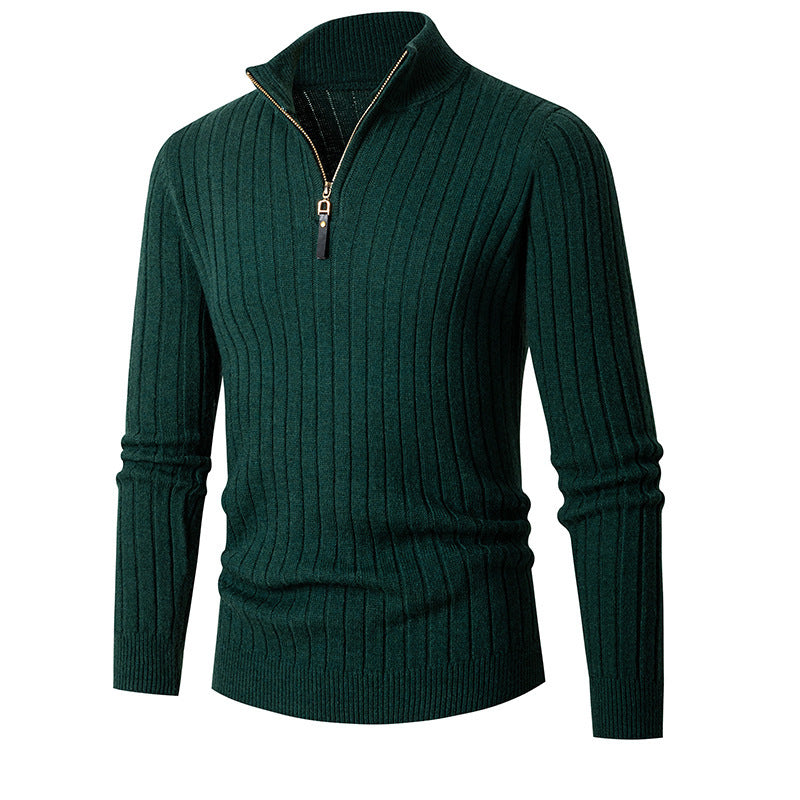 Men's sweater with high collar and zipper Skorter