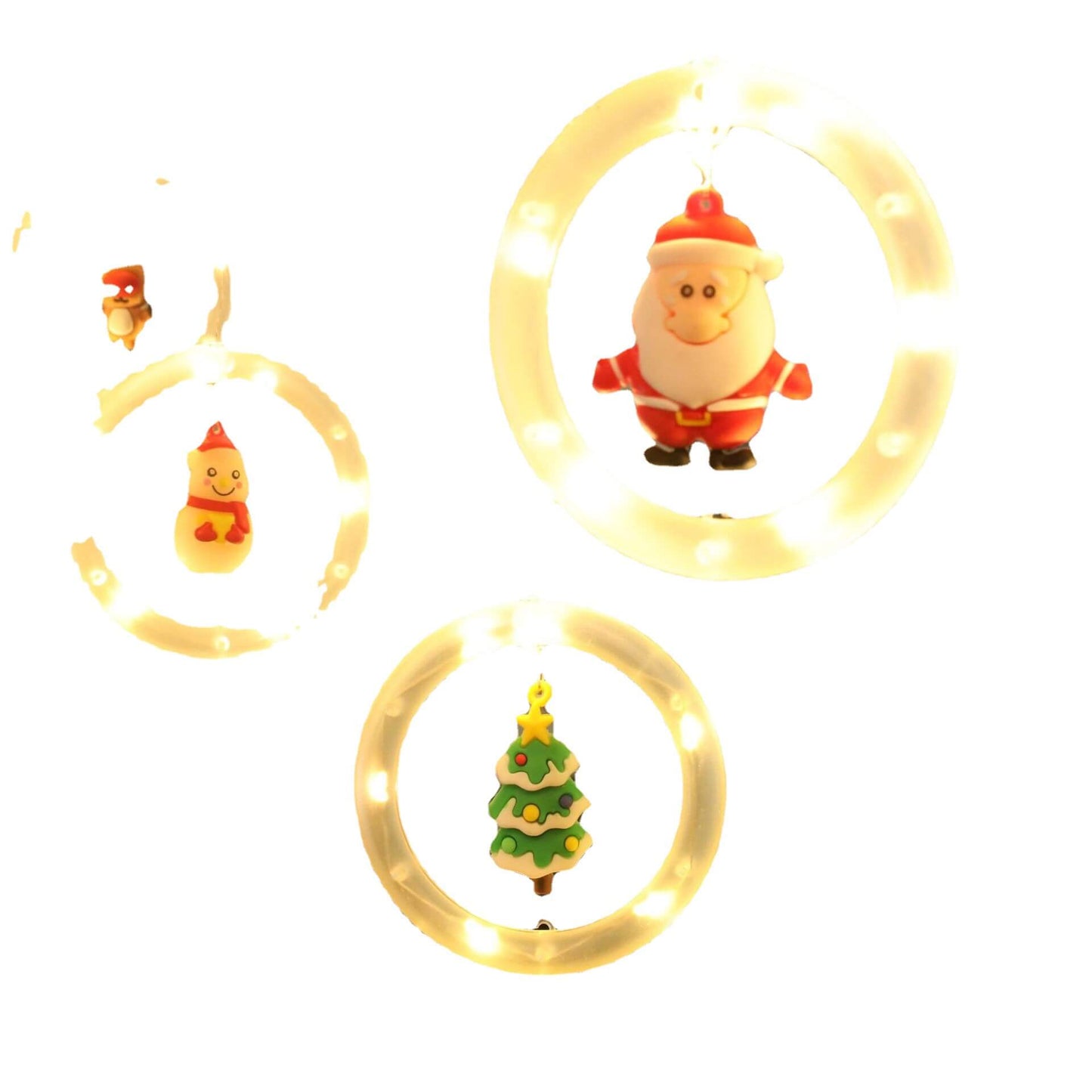 Skorter | Christmas wreath doll hanging decoration 10 LED USB string lights