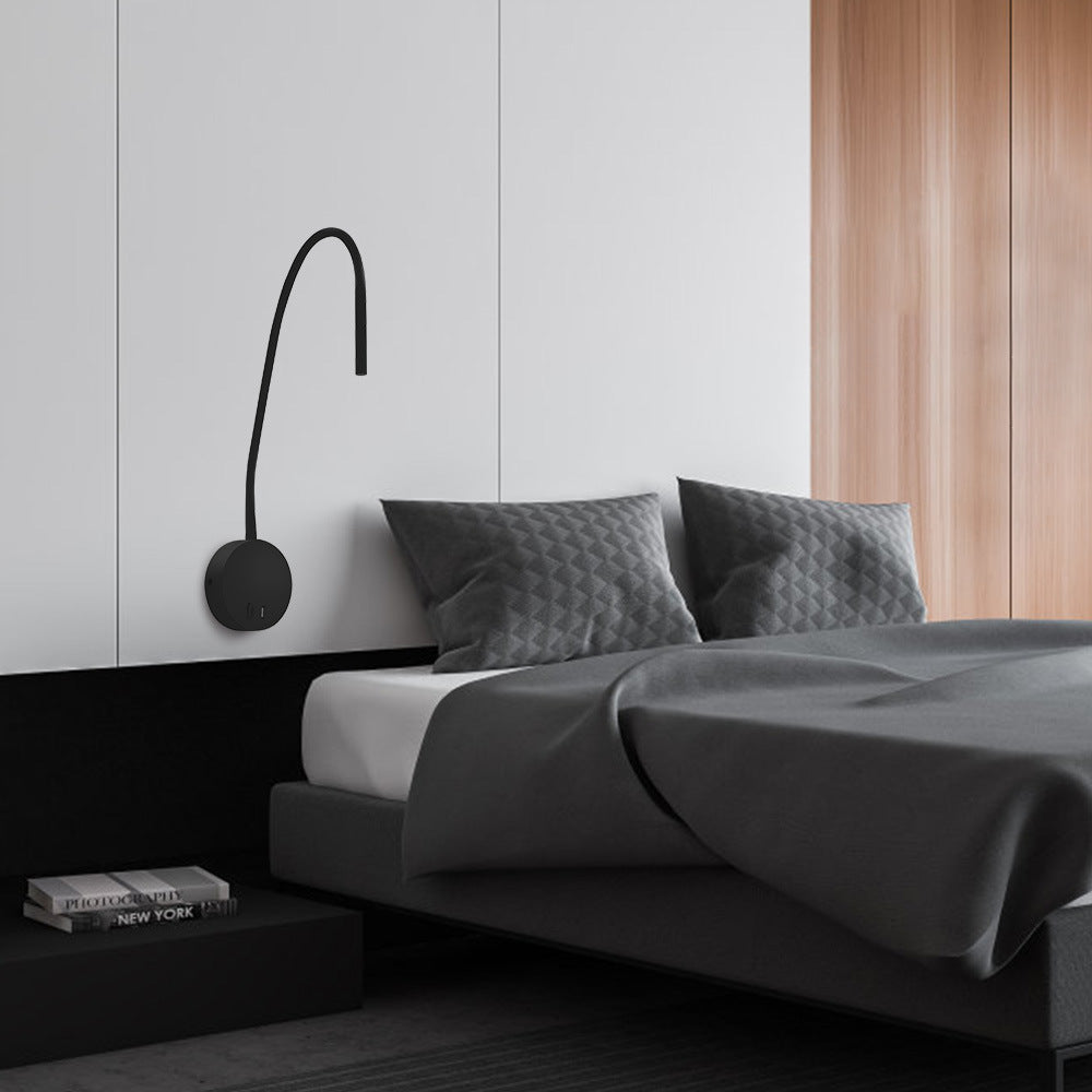 Skorter | Minimalistic USB rechargeable silicone spotlight LED reading wall lamp