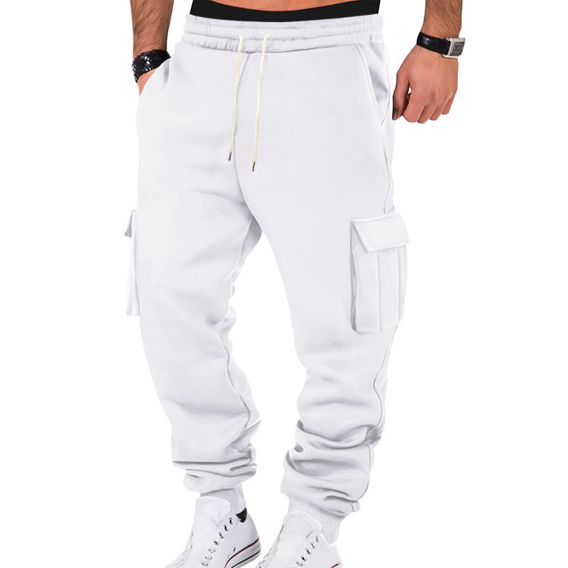 Men's cargo jogging pants with multifunctional pockets and an elastic waistband Skorter