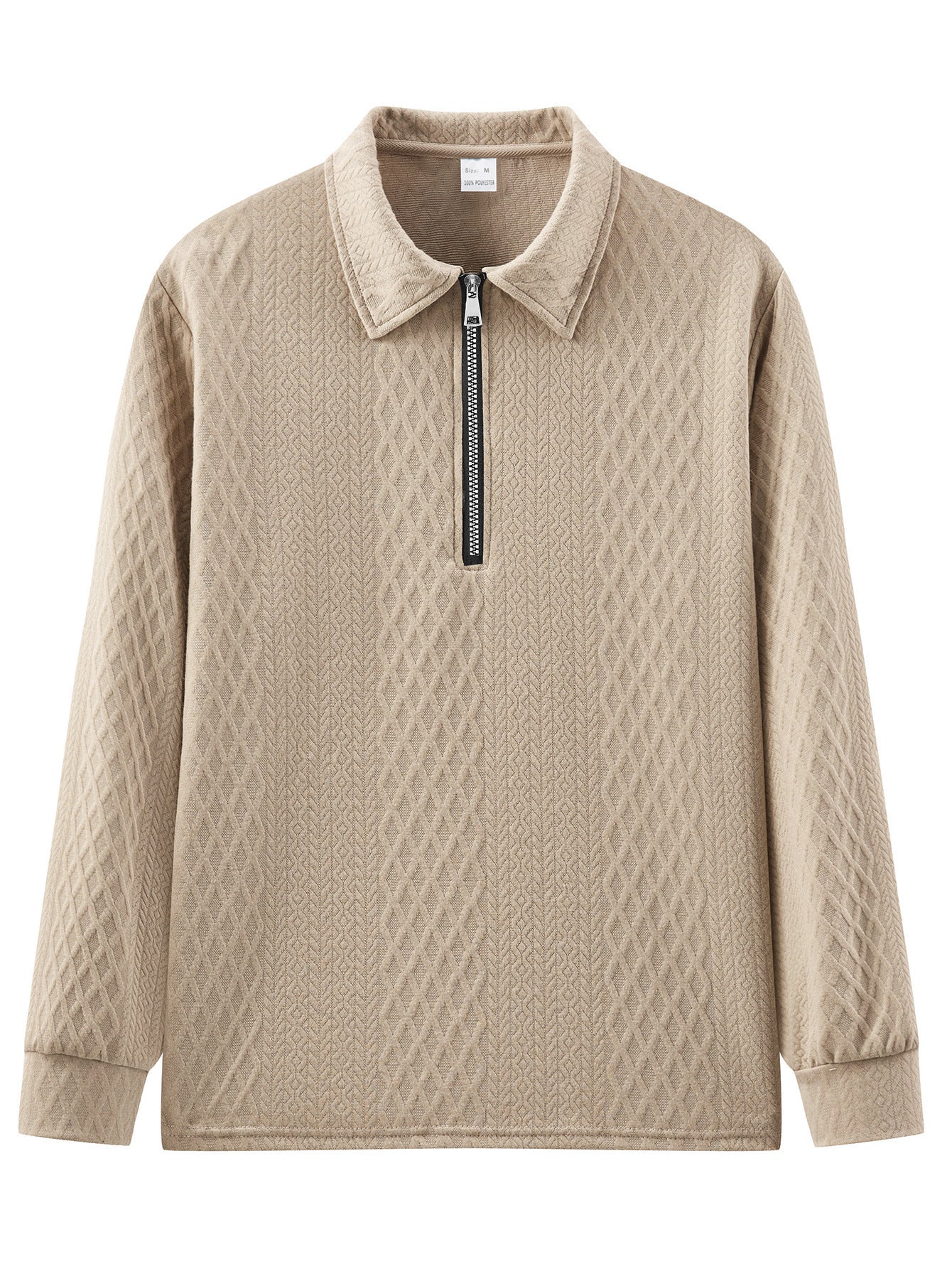 Men's sweatshirt with trendy stand-up collar and textured design Skorter