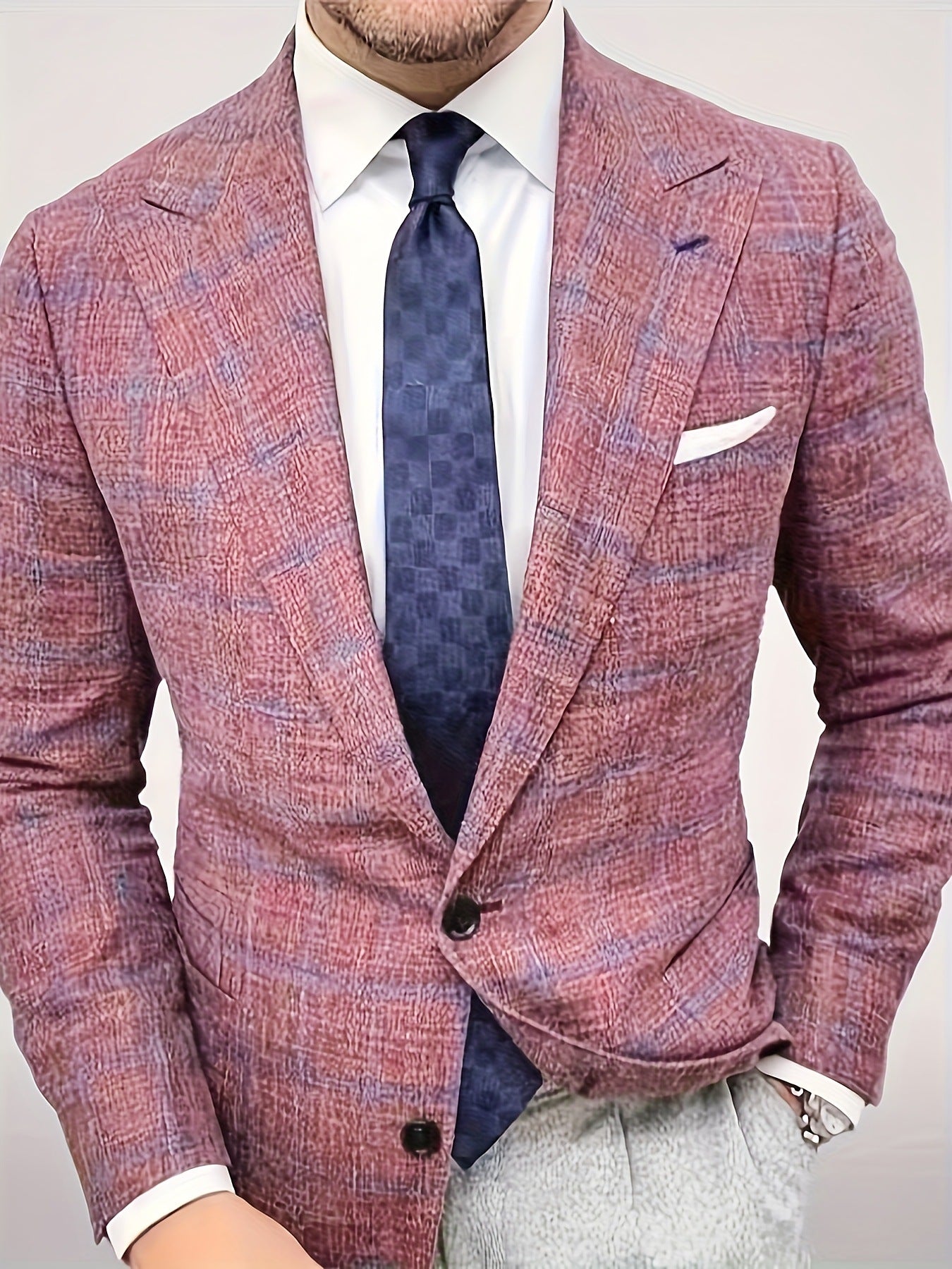 Men's stylish checked blazer Skorter