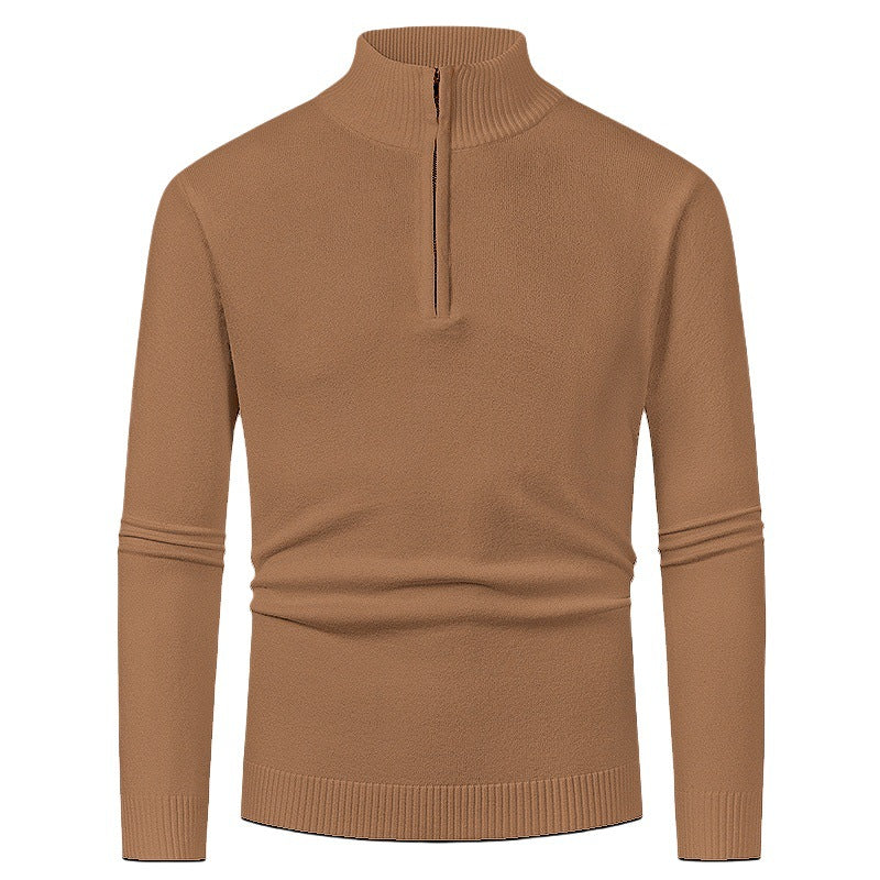 Men's pullover with high collar and zipper Skorter