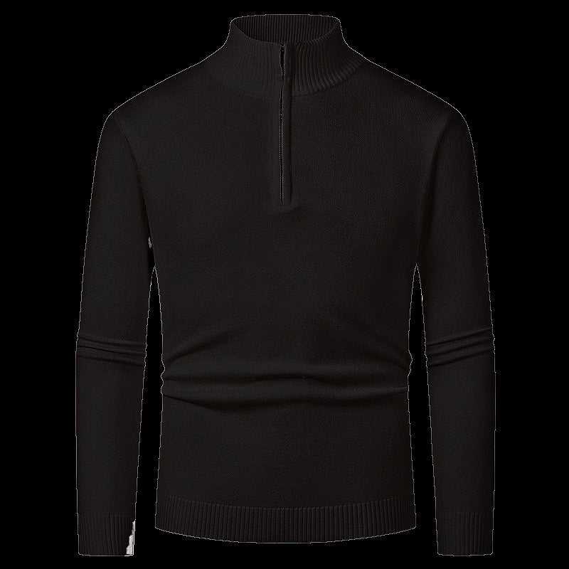 Men's pullover with high collar and zipper Skorter