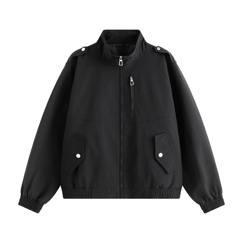 Men's practical leisure jacket with high collar and side insert pockets Skorter