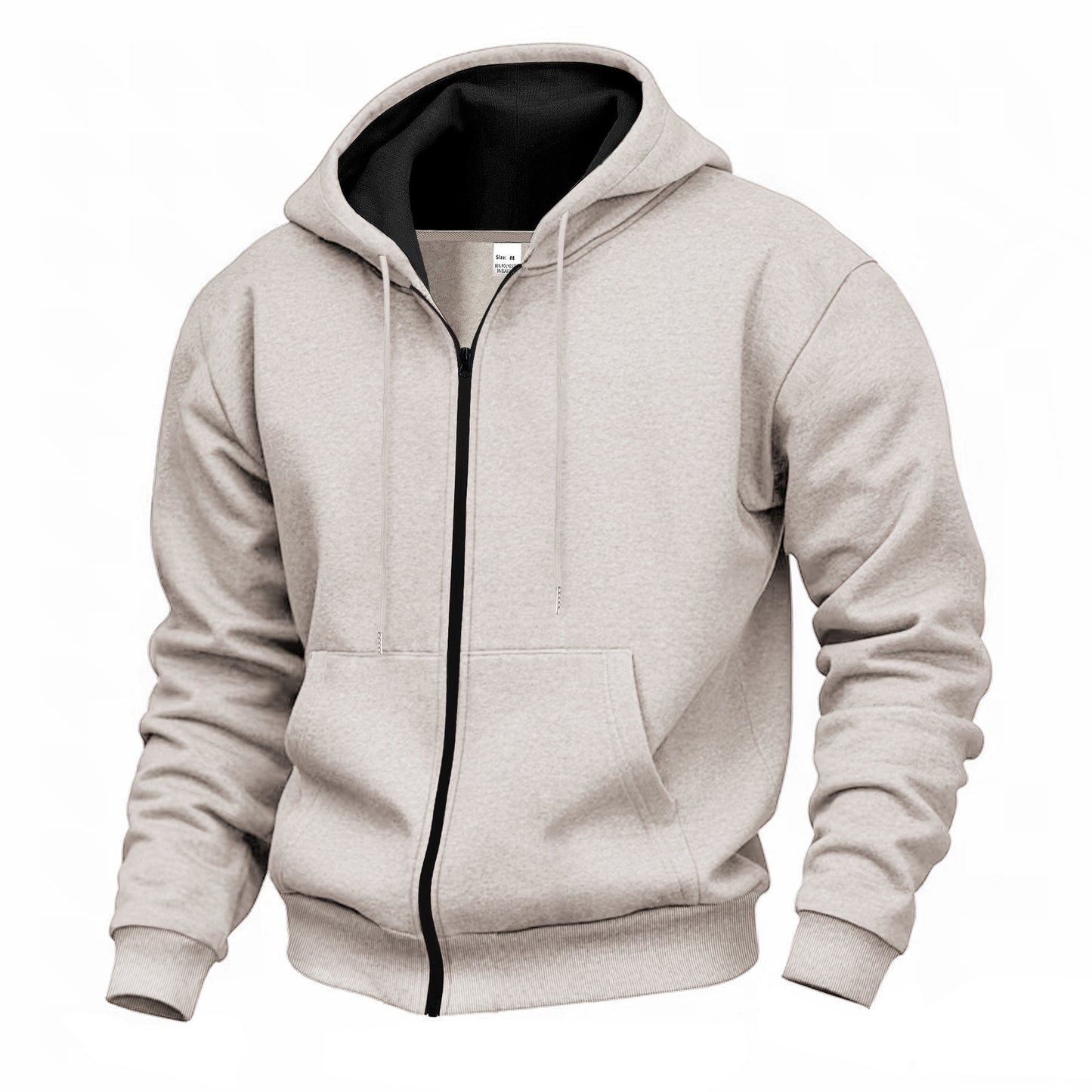 Men's Premium Hooded Jacket with Full Zipper and Soft Fleece Lining Skorter