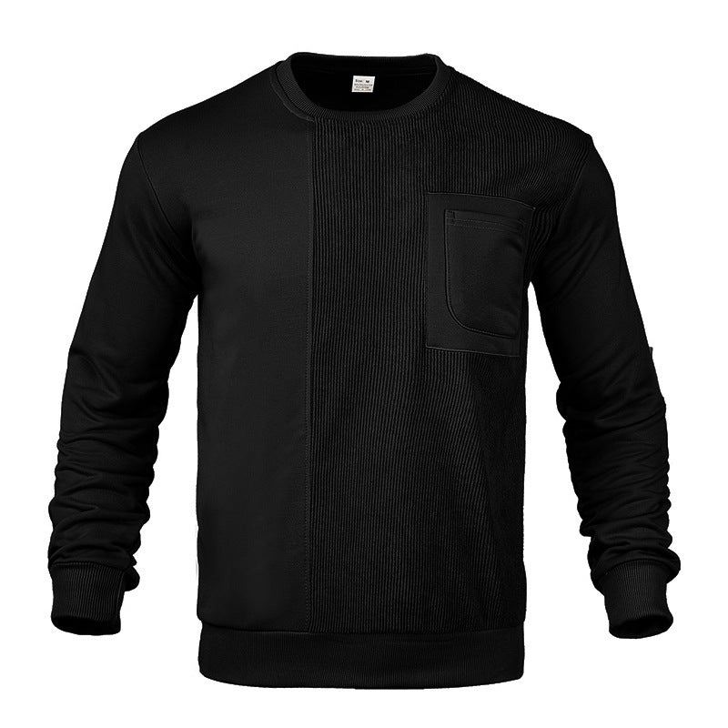Men's stylish sweatshirt with innovative texture and practical chest pocket Skorter