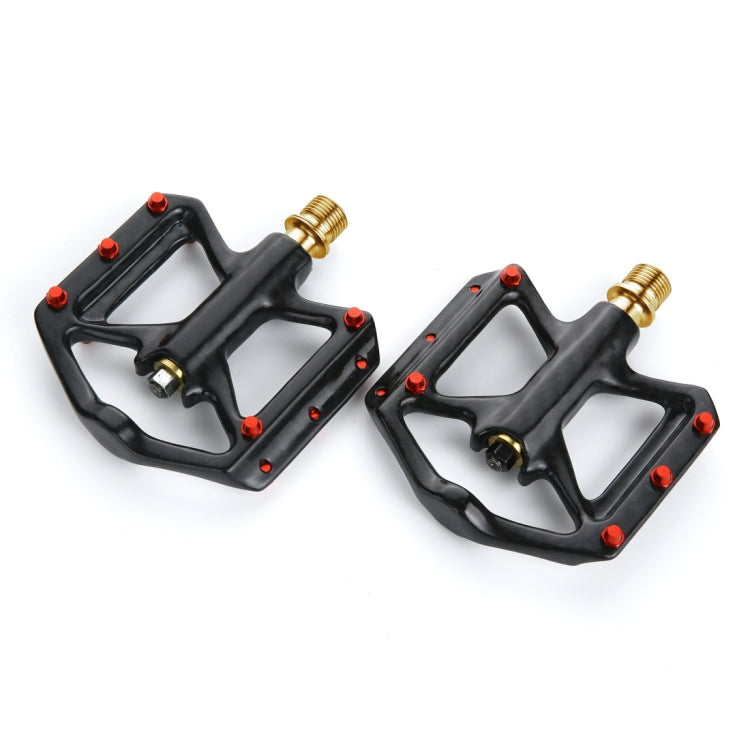 Skorter | 1 Pair B251C Road Bike Carbon Fiber + Titanium Axle Pedals (Black)