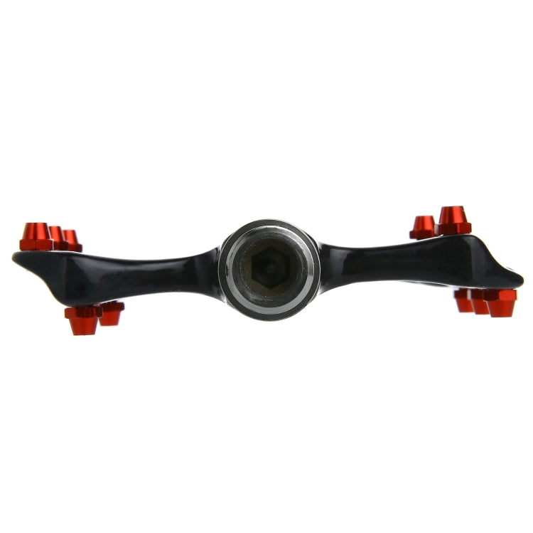 Skorter | 1 Pair B251C Road Bike Carbon Fiber + Titanium Axle Pedals (Black)