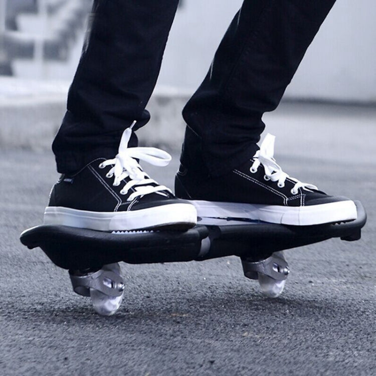 Skorter | Fashion Vulcan Pattern Two-wheeled Skateboard Luminous Flash Wheel Vitality Board(Black)