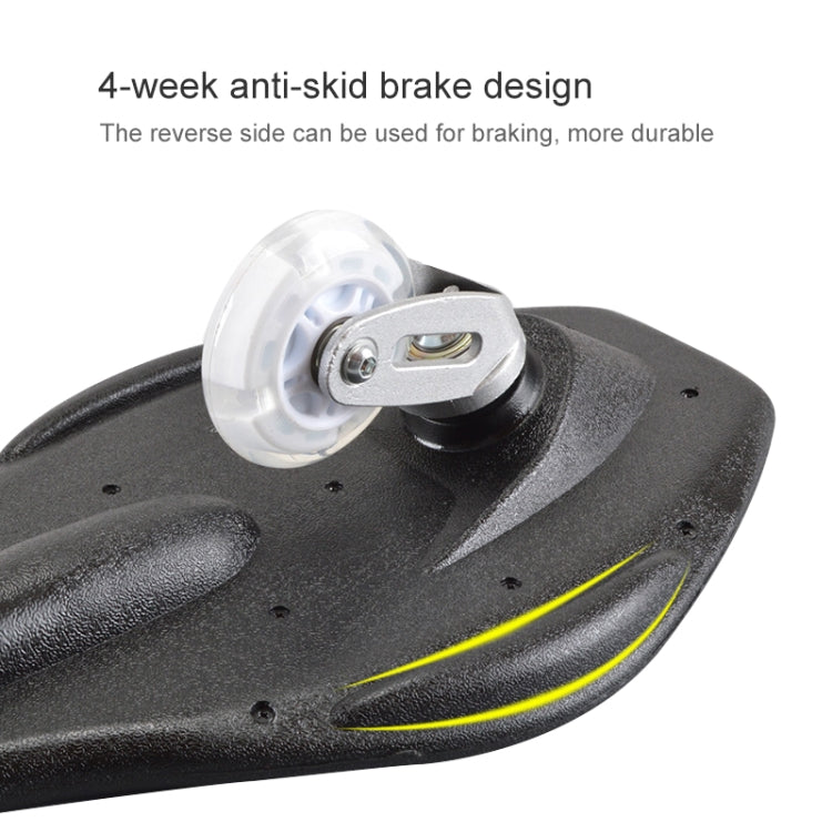 Skorter | Fashion Vulcan Pattern Two-wheeled Skateboard Luminous Flash Wheel Vitality Board(Blue)