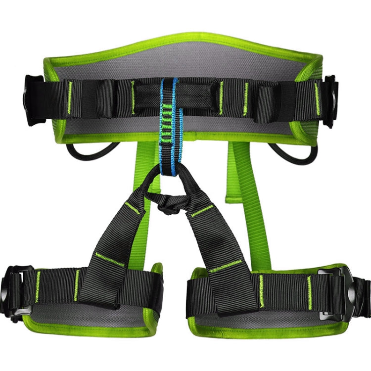 Skorter | XINDA XDA9516 Outdoor Rock Climbing Polyester High-strength Wire Adjustable Downhill Whole Body Safety Belt(Green)