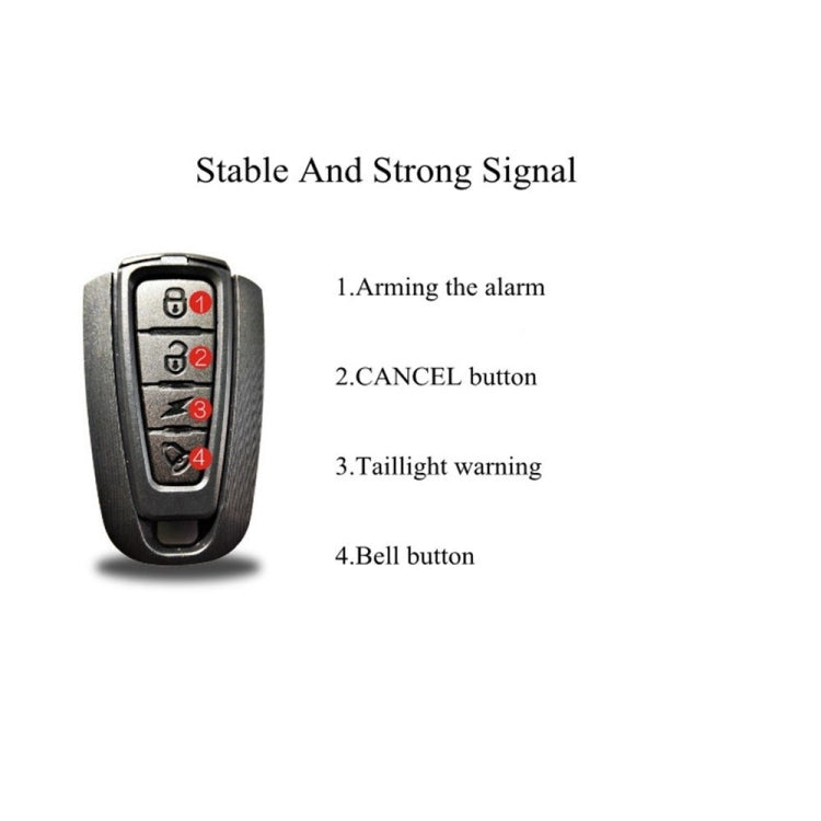 Skorter | IP65 Waterproof USB Rechargeable Smart COB LED Alarm Bicycle Rear Light Taillight with Remote Control, Control Distance: 1-100m