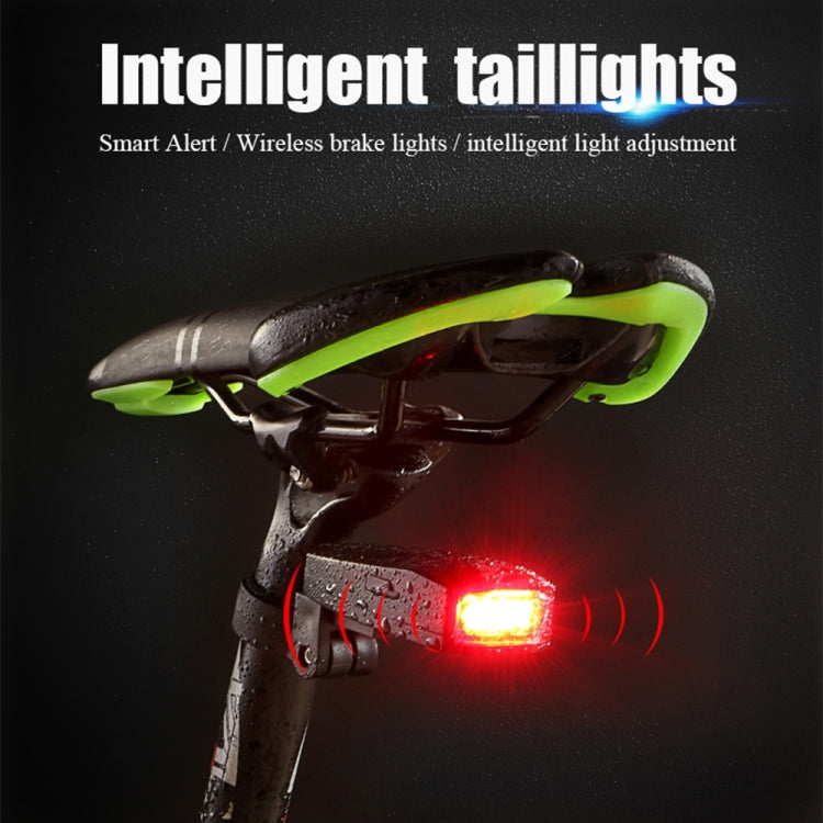 Skorter | IP65 Waterproof USB Rechargeable Smart COB LED Alarm Bicycle Rear Light Taillight with Remote Control, Control Distance: 1-100m