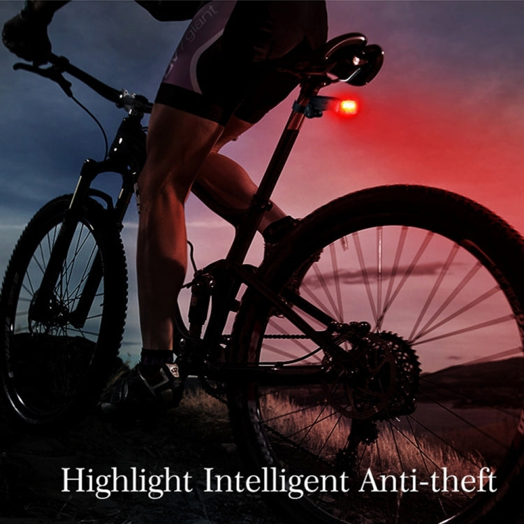 Skorter | IP65 Waterproof USB Rechargeable Smart COB LED Alarm Bicycle Rear Light Taillight with Remote Control, Control Distance: 1-100m