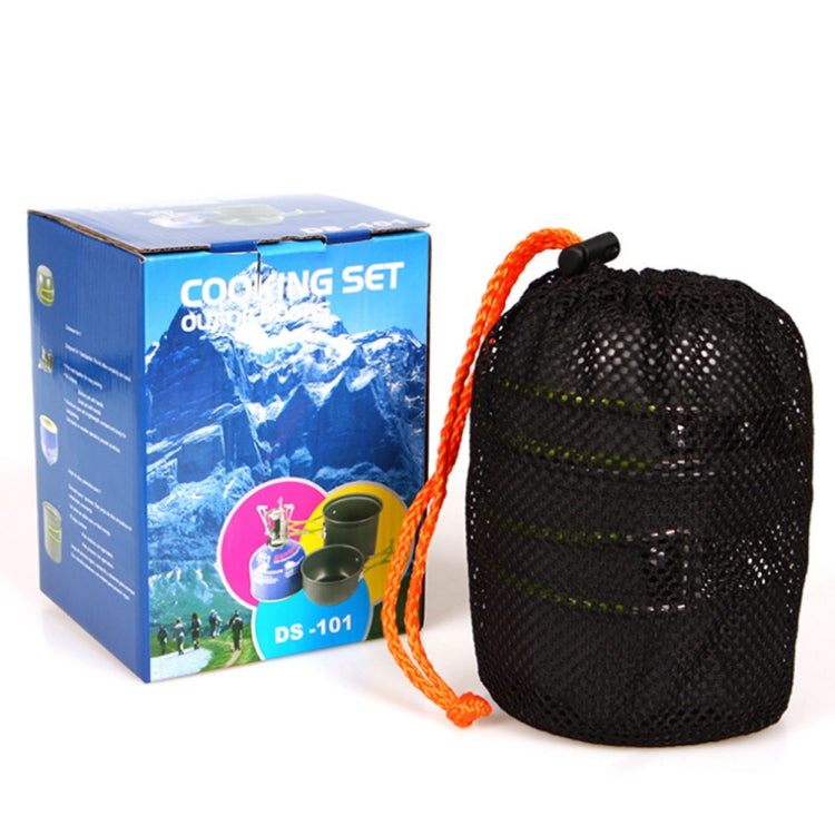 Skorter | DS-101 Portable Outdoor Camping Cooking Set Picnic Boiler Cookware Combination (Black)