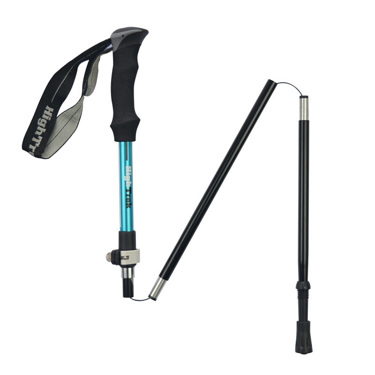 Skorter | Outdoor Mountaineering Portable Foldable Ultra light Aluminium Alloy Alpenstocks Trekking Poles, Length : 35-125CM (Blue)
