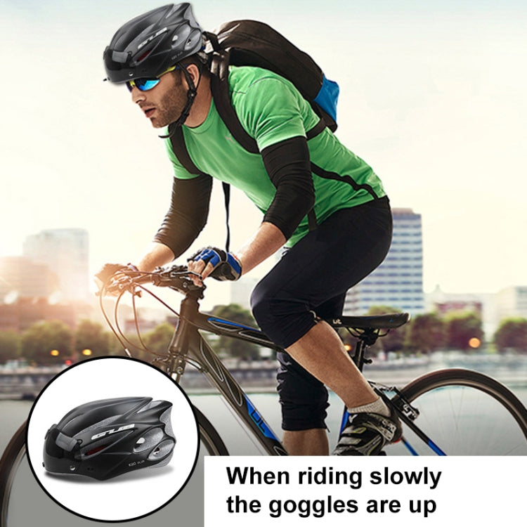 Skorter | GUB K80 Plus Bike Helmet With Visor And Goggles(Gradient Blue)