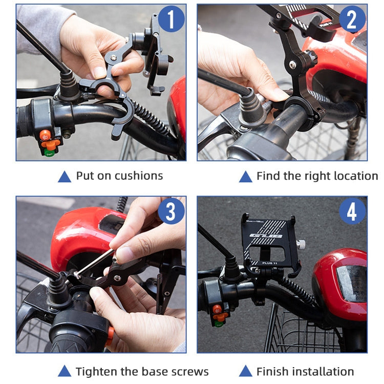 Skorter | GUB Plus 11 Rotatable Bicycle Phone Holder(Black)