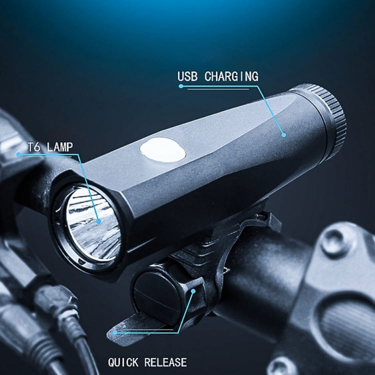 Skorter | LR-Y1 T6 LED 800LM USB Charging LED Bicycle Headlight Front Lamp with 5 Modes