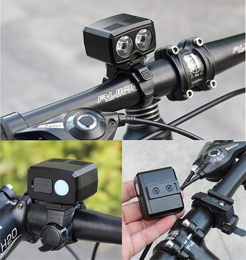 Skorter | Y15 2 x XPG2 500LM USB Charging LED Bike Headlight Front Lamp with 5 Modes