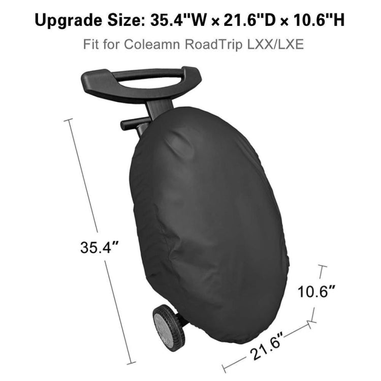 Skorter | 600D Portable BBQ Grill Waterproof and Dustproof Protective Cover (Black)