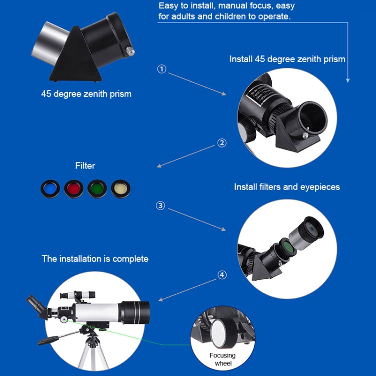 Skorter | WR852 16x/66x70 High Definition High Times Astronomical Telescope with Tripod
